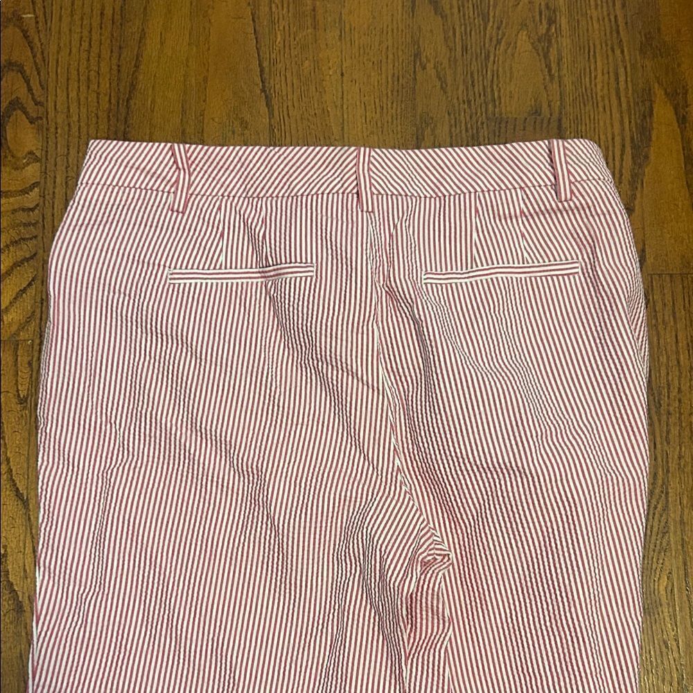 Talbots Pink and White Striped Skimmer Pants size 8  A - Picture 5 of 10